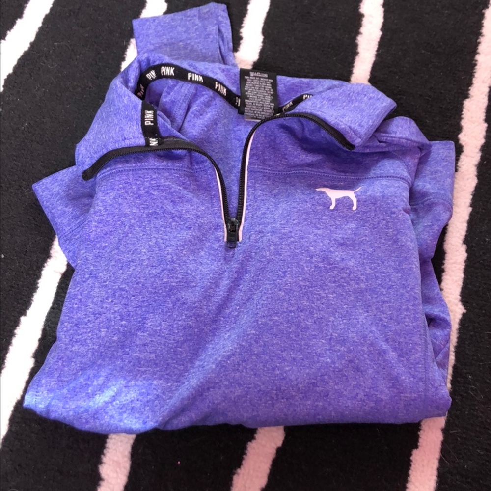 Pink 3/4 athletic zip!